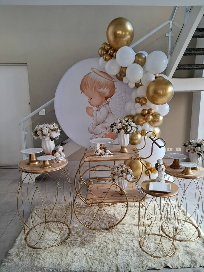 Decoração de Batizado com Balões Orgânicos: Um Toque Moderno e Alegre - inspiração