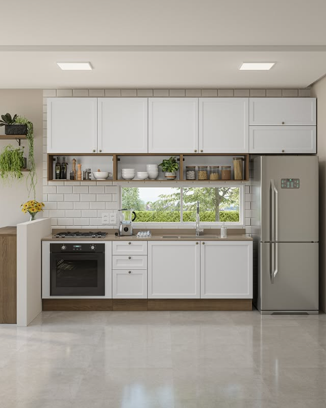 Cozinha Compacta e Funcional: Soluções Inteligentes com Armários Modulares - ideia