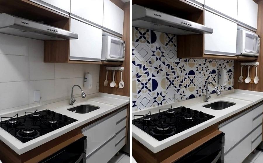 Adesivos que Imitam Azulejos: Cozinha Nova em Minutos! - inspiração