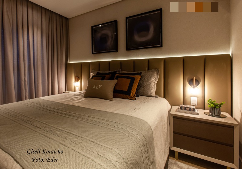 Quarto Aconchegante com Texturas Naturais e Paleta de Cores Terrosas - inspiração