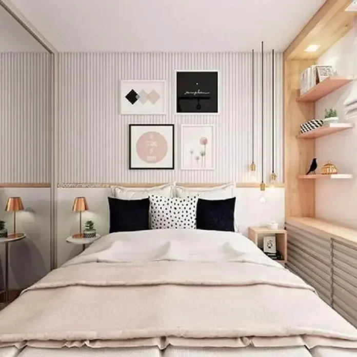 Quarto Aconchegante com Cama Suspensa e Cortina de Filó - inspiração
