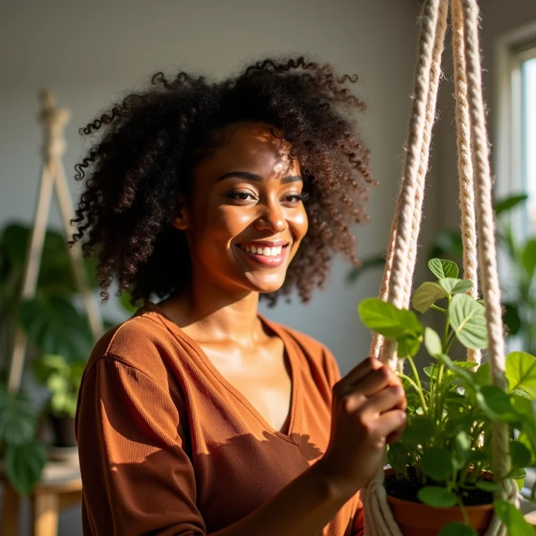 Decoração DIY para jardim de inverno