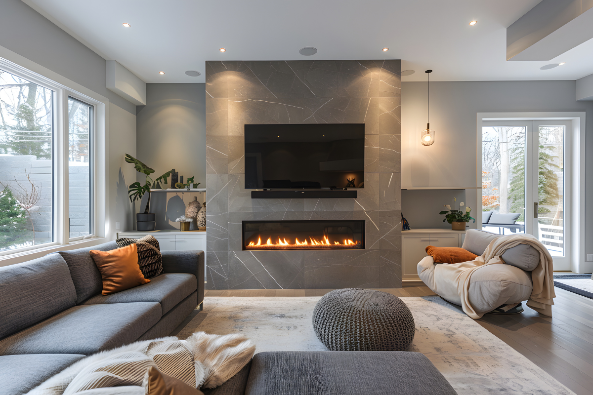 Escandinavo Aconchegante: Lareira como Ponto Focal - inspiração