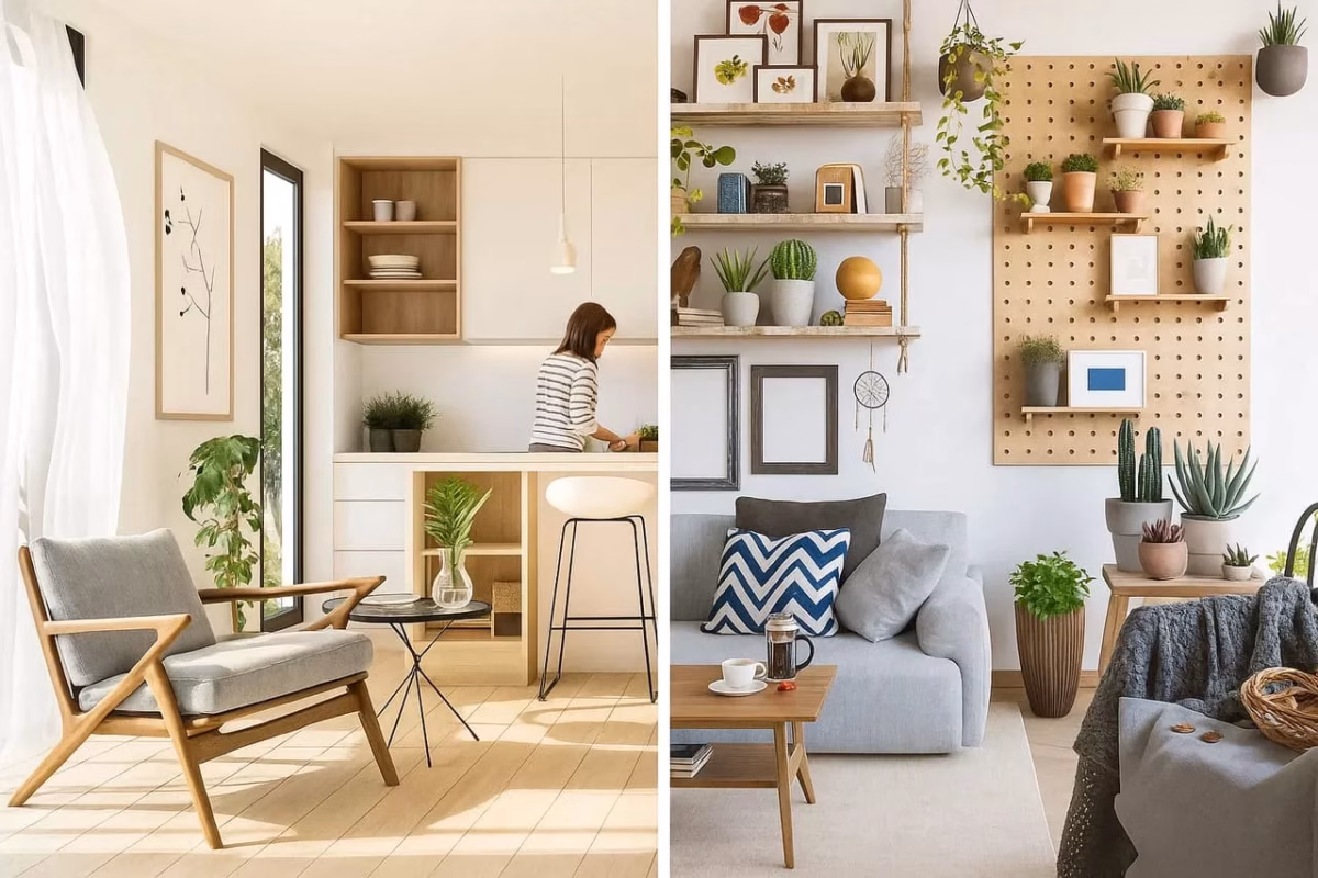 Minimalismo Escandinavo: A Clareza do Branco e a Aconchego da Madeira Clara - detalhe