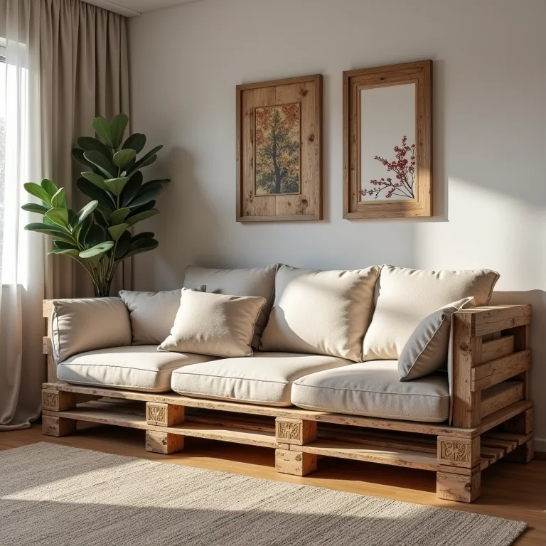 Decoração rústica com paletes: móveis e ideias criativas.