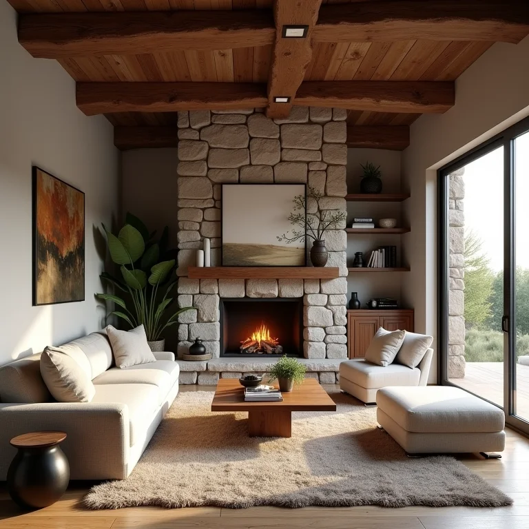 Decoração rústica e moderna: a combinação perfeita para sua casa.