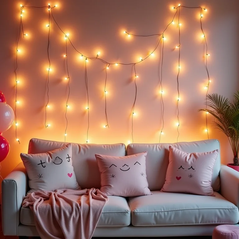 Decoração temática para festa do pijama