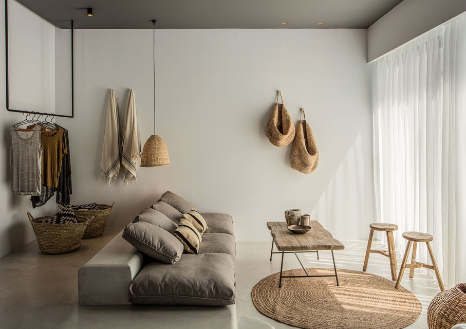 Wabi-Sabi com Texturas Naturais: Aconchego em Linho e Algodão - detalhe