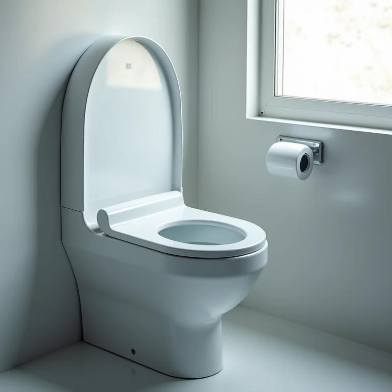 Descarga automática do vaso sanitário inteligente