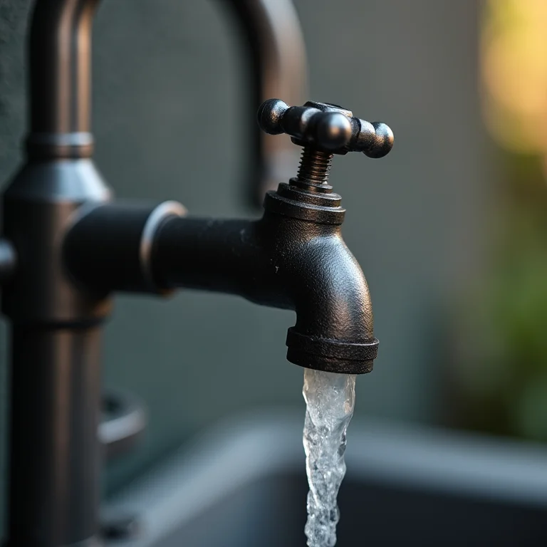 Detalhe da durabilidade de uma torneira monocomando