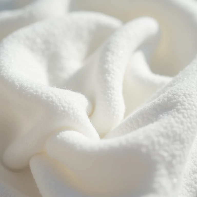 Detalhe da fibra de um pano de algodão