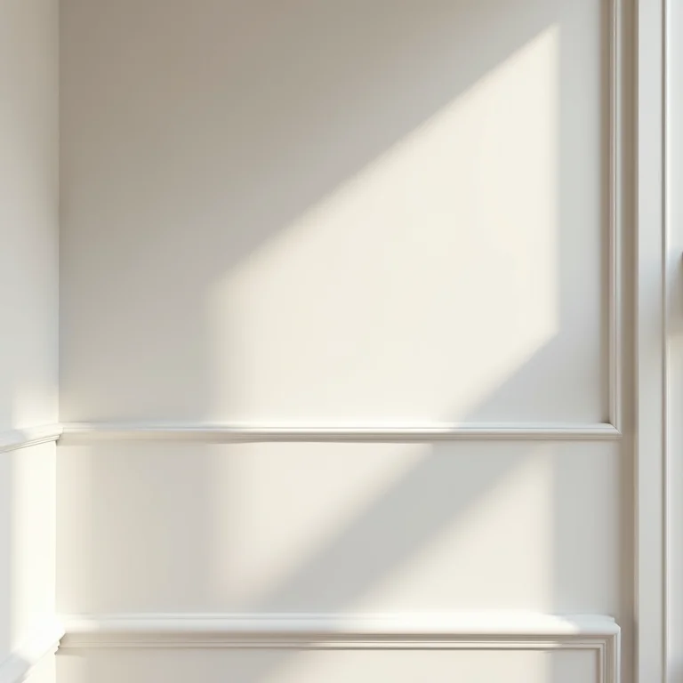 Detalhe de moldura de gesso em banheiro