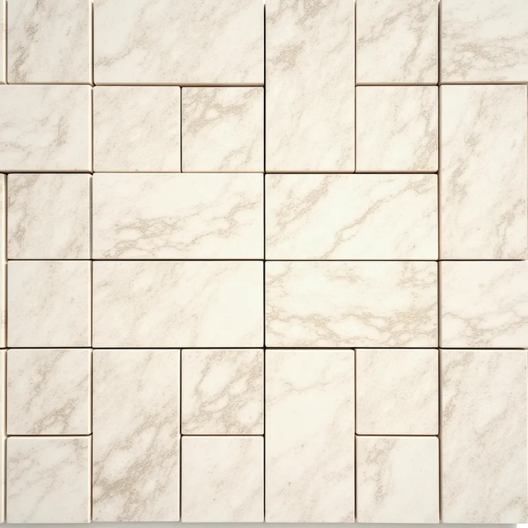 Detalhe de piso atérmico com textura suave e cor clara