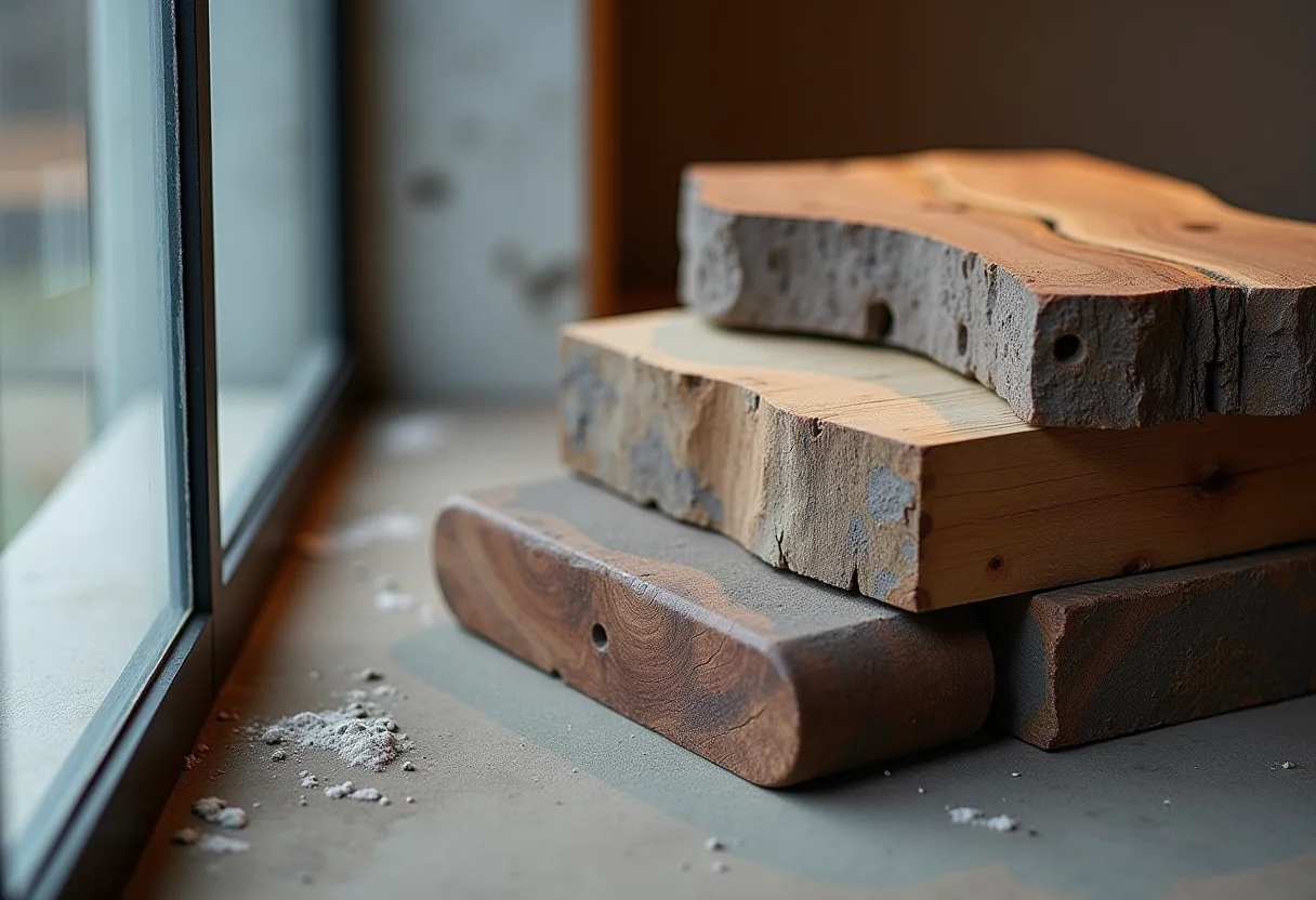 Detalhes de cores e materiais essenciais na decoração industrial.