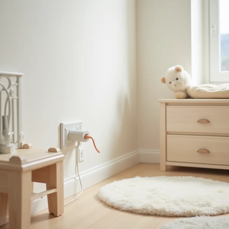 Detalhes de segurança em quarto montessoriano