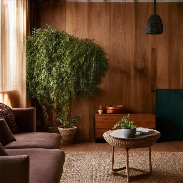 Dicas de decoração com mesa de centro em sala de estar boêmia.