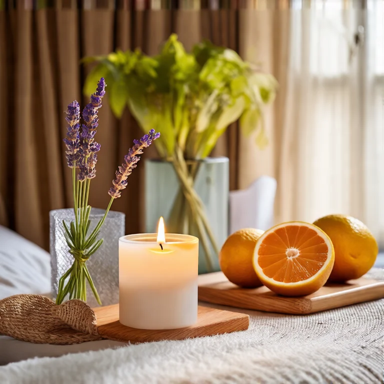 Diferentes aromas de velas decorativas para cada cômodo da casa.