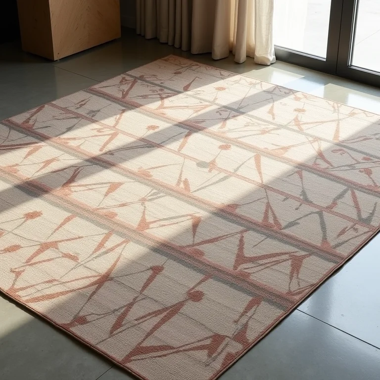 Diferentes estilos de tapetes geométricos.