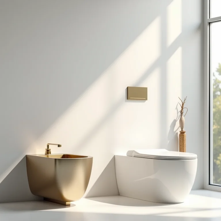 Diferentes materiais de chuveiros higiênicos