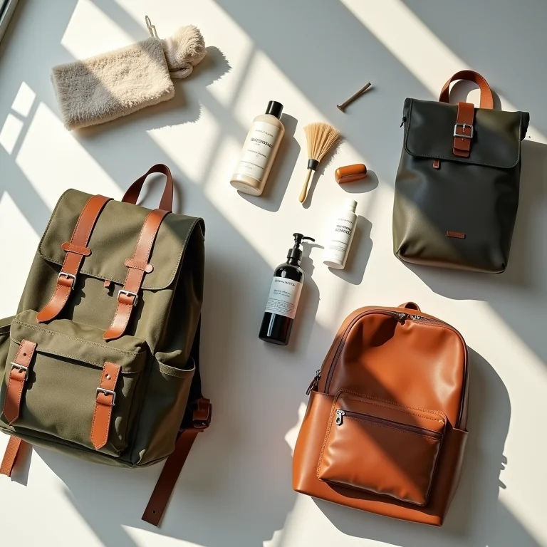 Diferentes materiais de mochilas escolares e seus produtos de limpeza