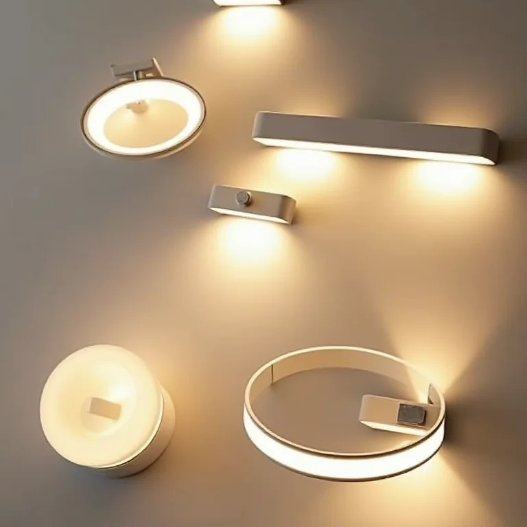 Diferentes opções de iluminação para banheiro moderno