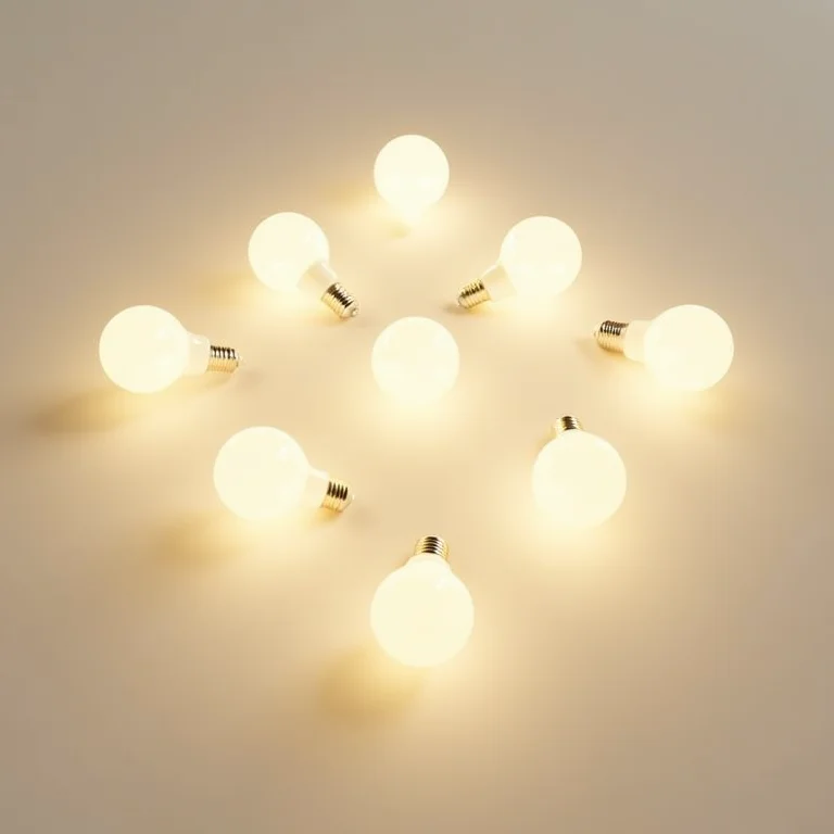 Diferentes tipos de lâmpadas para o método dos lúmens