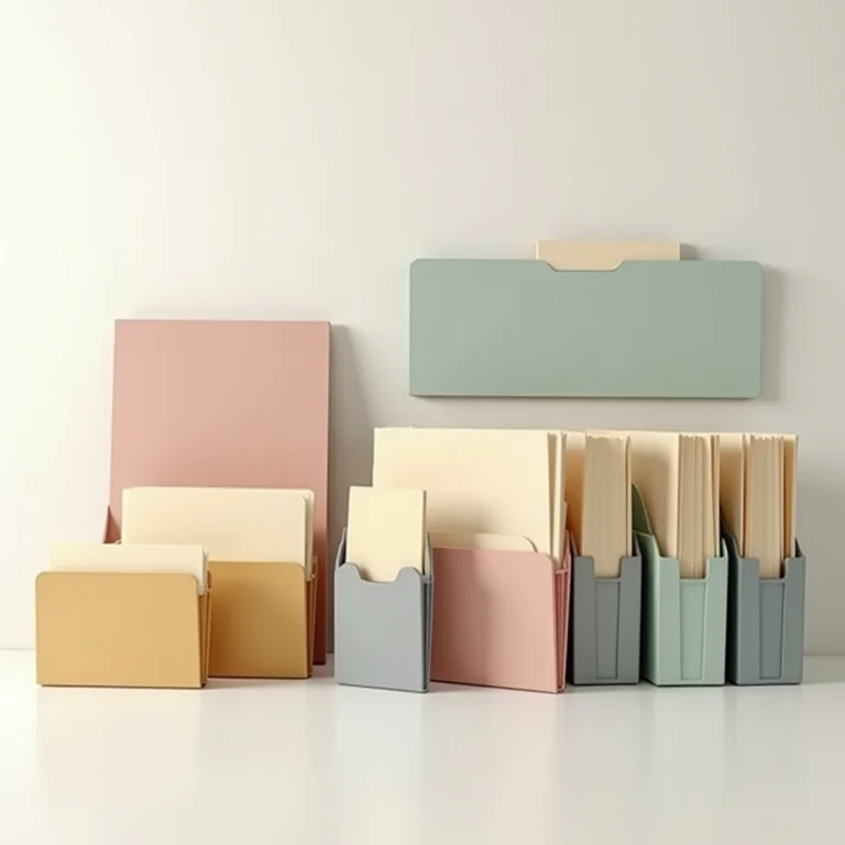 Diferentes tipos de organizadores de pastas suspensas