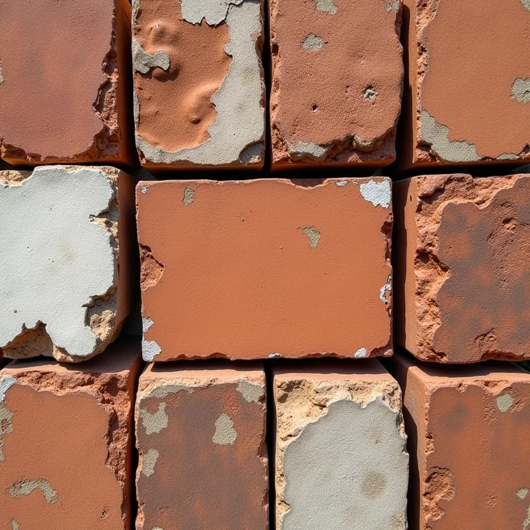 Diferentes tipos de tijolinhos para decoração.