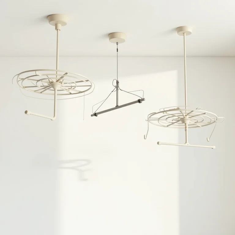 Diferentes tipos de varal de teto