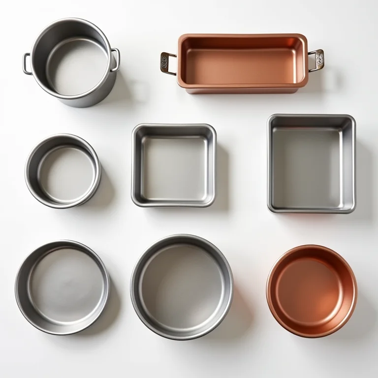 Diversas formas para bolo de rolo dispostas em flat lay