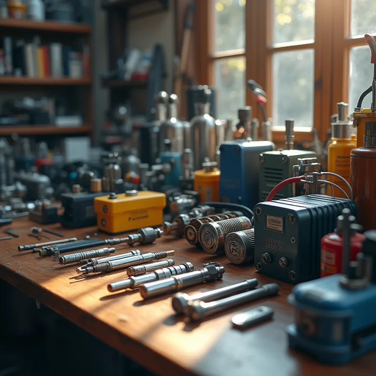 Diversos materiais elétricos em uma loja de construção