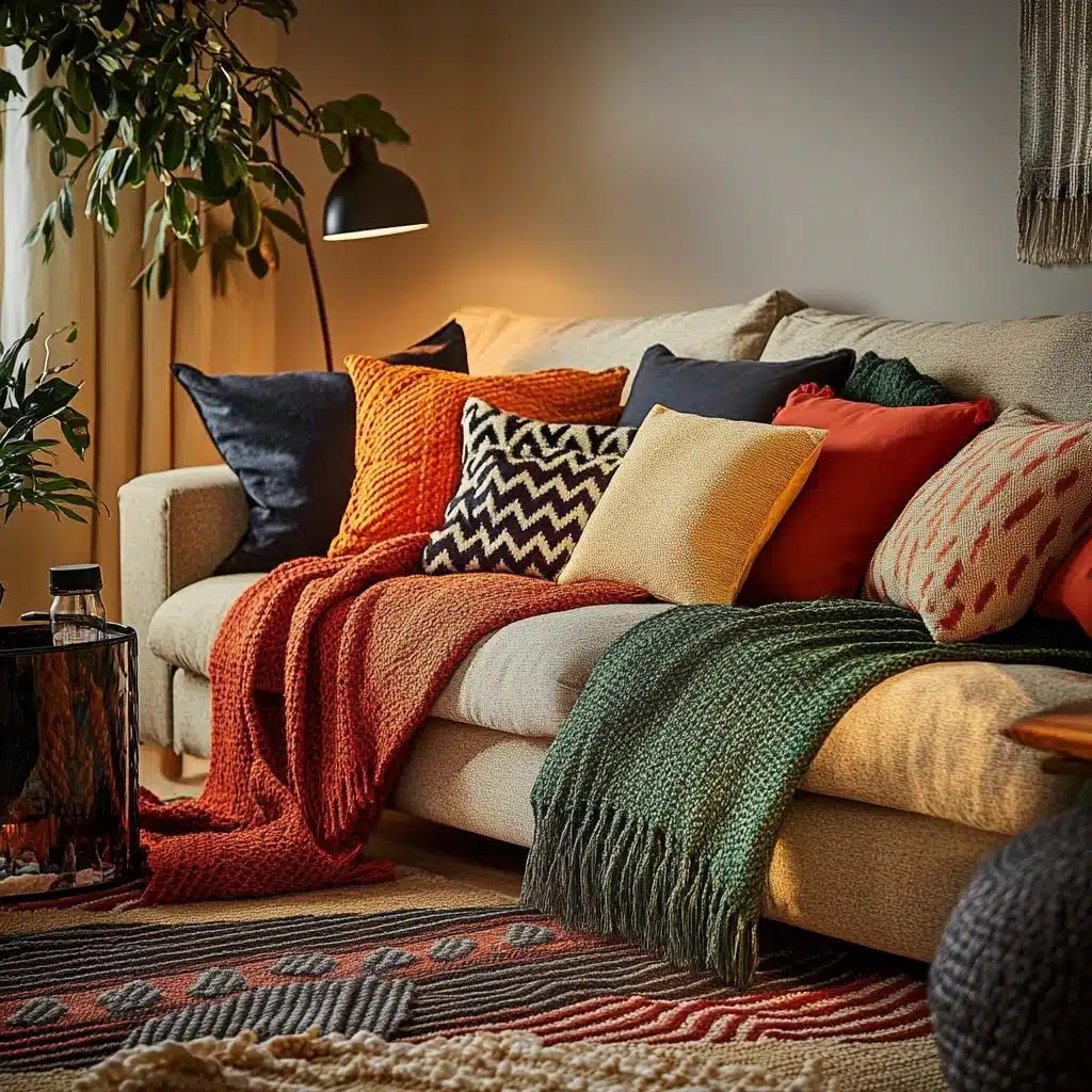 Com Tecido: Almofadas e Mantas Personalizadas para um Toque Aconchegante - inspiração