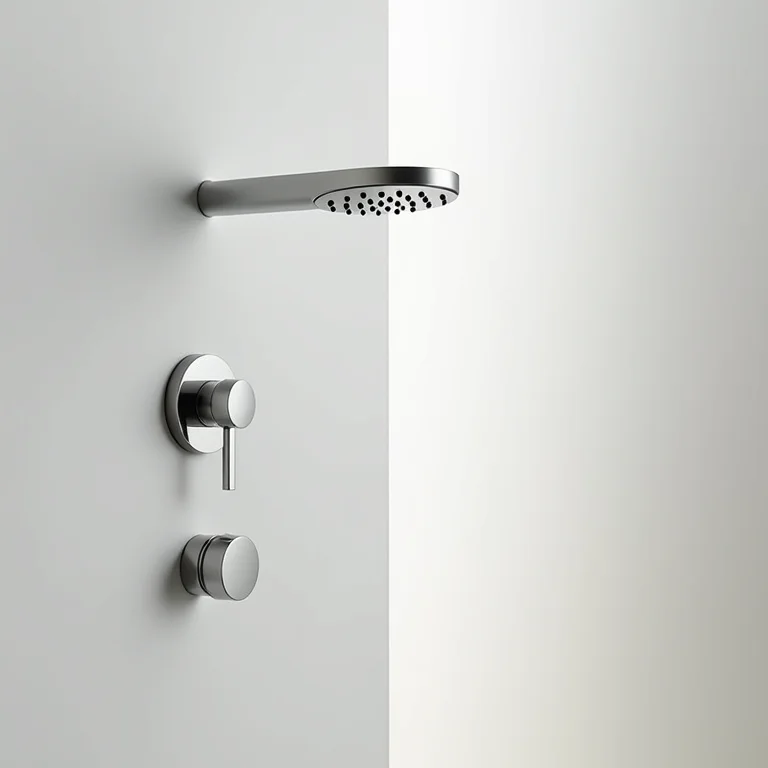 Ducha higiênica manual cromada com design moderno