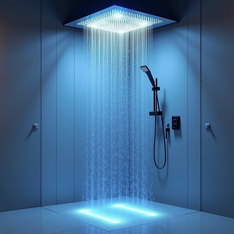 Ducha relaxante com cromoterapia para spa urbano