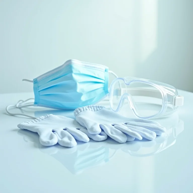 Equipamentos de proteção individual (EPIs) para limpeza de mofo