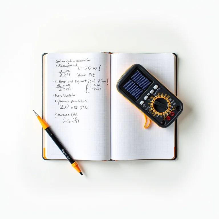 Equipamentos e cálculos para maximizar a eficiência energética de painéis solares.