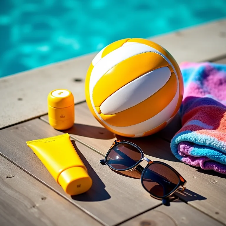 Equipamentos essenciais para vôlei na piscina