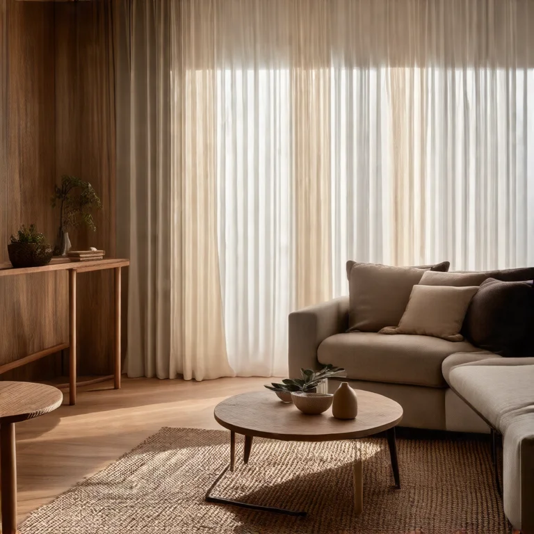 Escolha do material adequado para mesa de centro em sala de estar rústica.