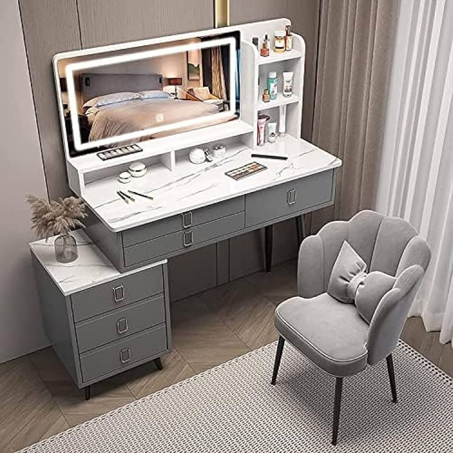 Escrivaninha Suspensa com Iluminação LED Embutida: Modernidade Aérea - inspiração