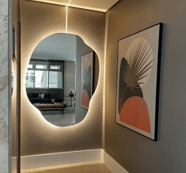 Iluminação Dramática: Espelhos com LED Embutido - inspiração