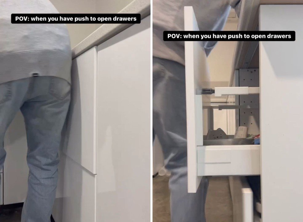 Armário com Fecho Toque: Minimalismo Puro - inspiração