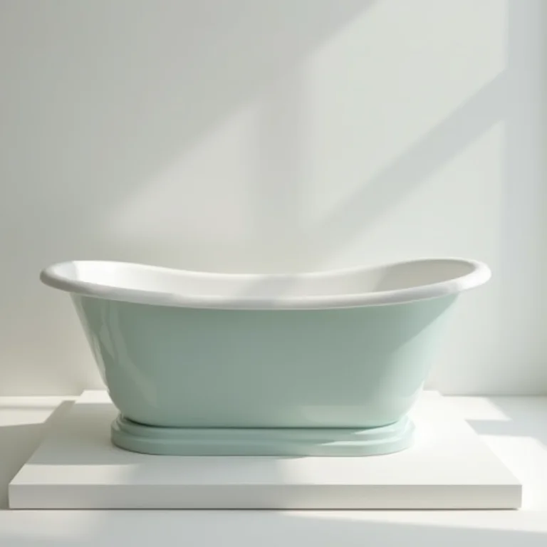 Estabilidade e segurança de uma banheira para bebês.