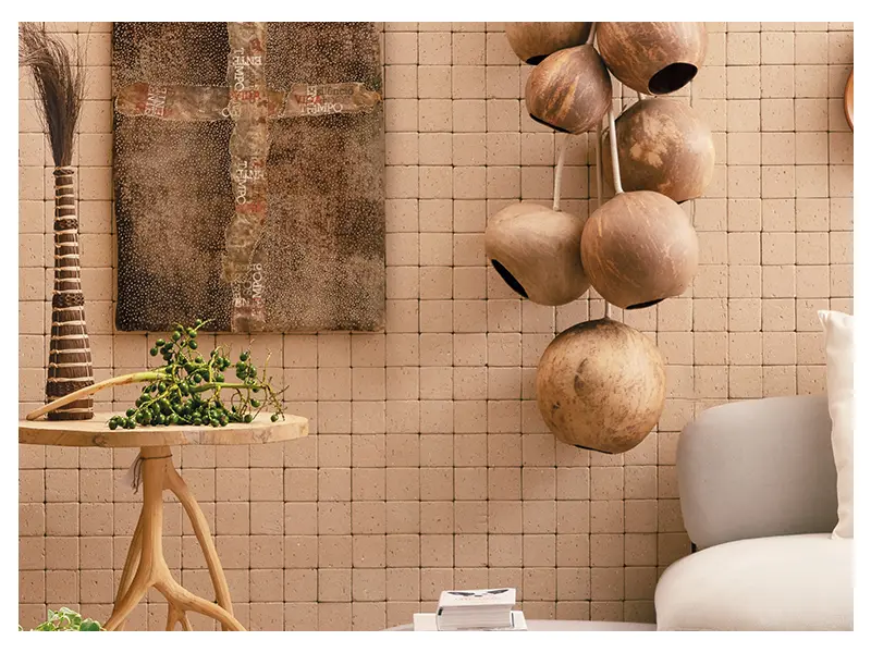 Com Tijolos Aparentes e Texturas Naturais: A Beleza do Imperfeito - detalhe