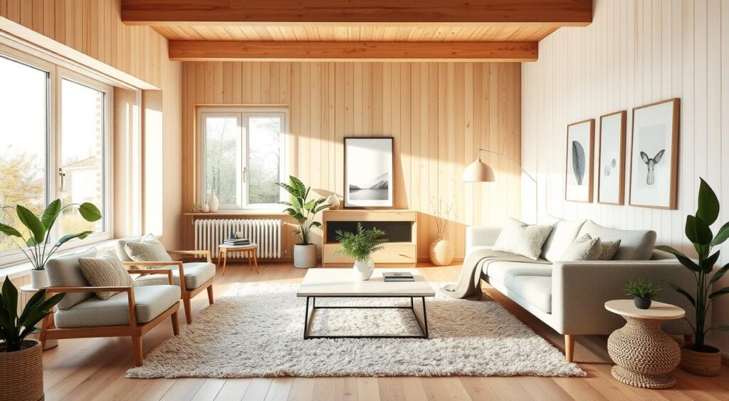 Aconchego Escandinavo: Paleta Suave e Texturas Naturais - inspiração