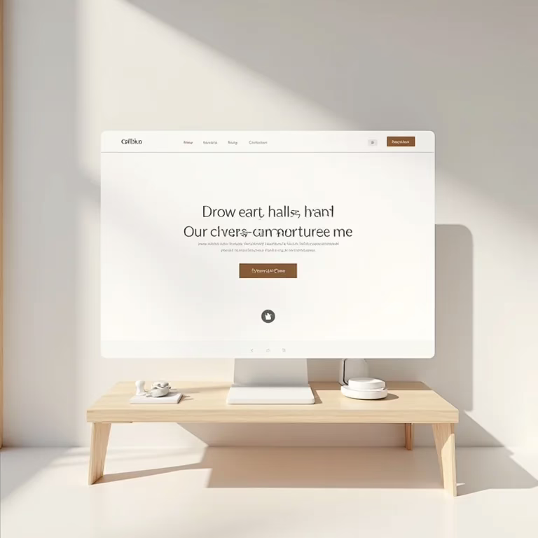 Exemplo de website com rodapé invertido