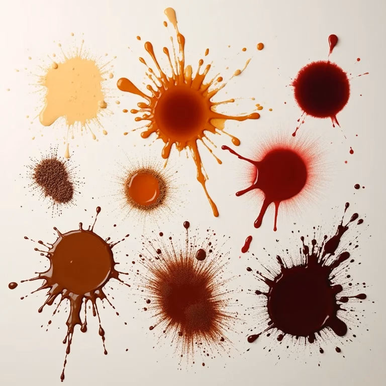 Exemplos de diferentes tipos de manchas em pisos