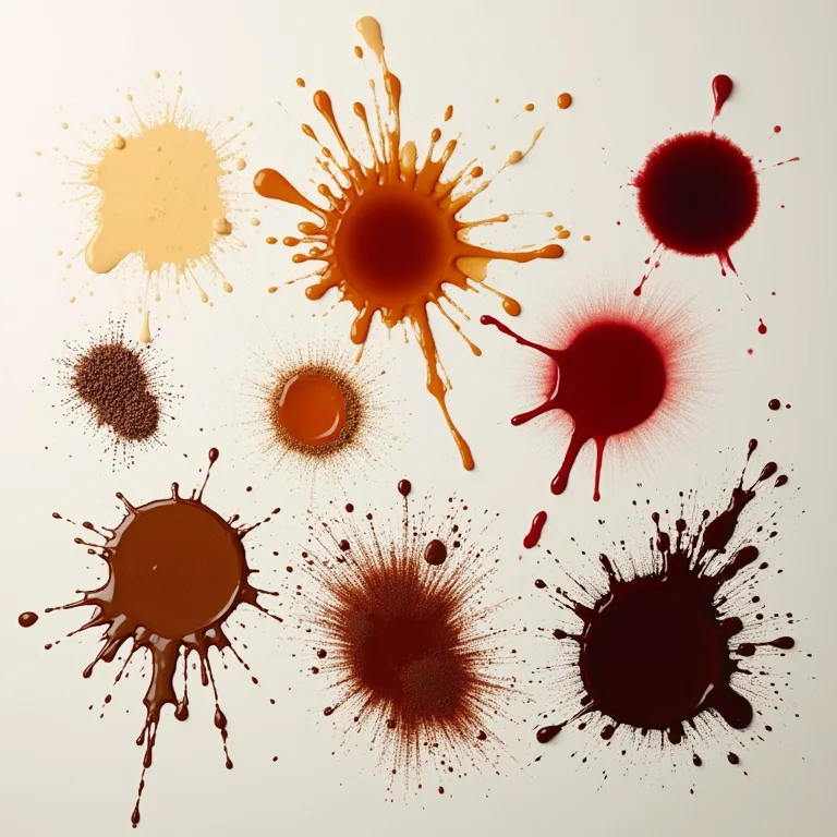 Exemplos de diferentes tipos de manchas em pisos