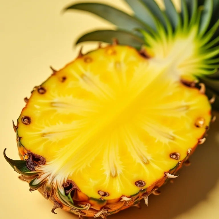 Fatias de abacaxi fresco em close-up