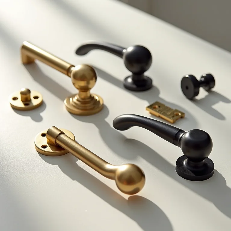 Ferragens e acabamentos para portas pivotantes