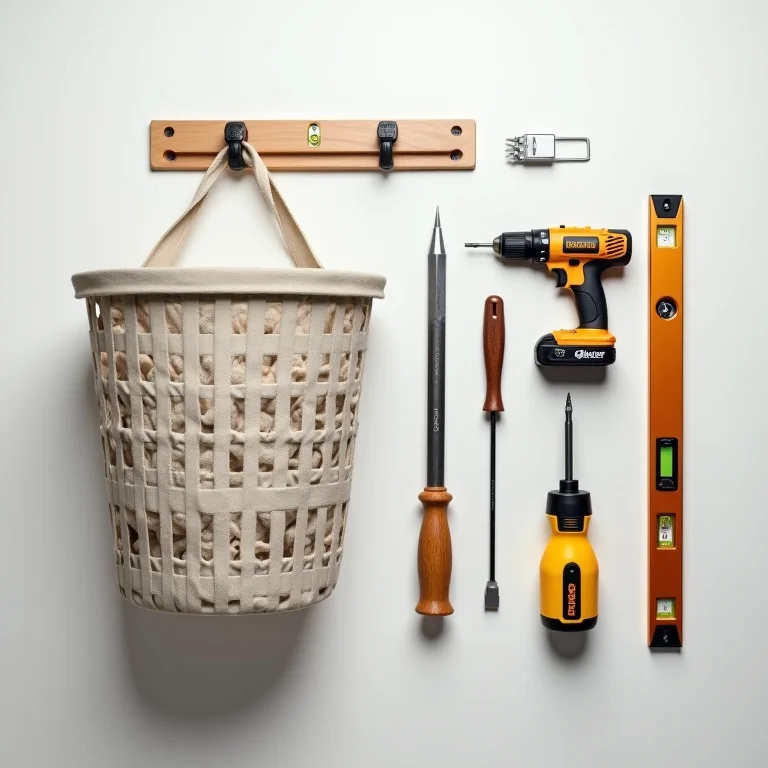 Ferramentas necessárias para instalação do cesto de parede